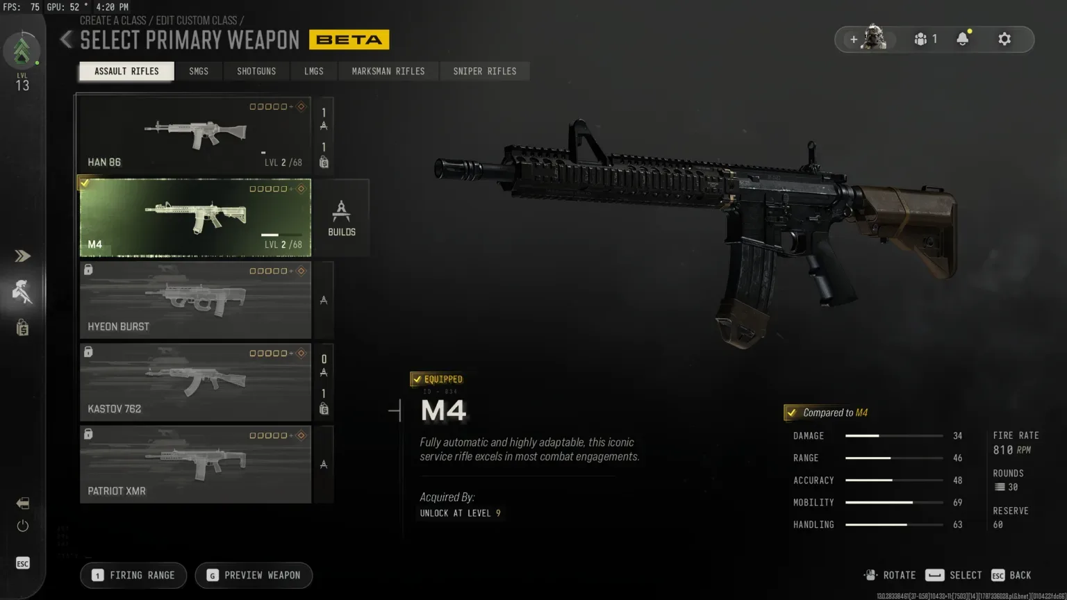 Melhor loadout da M4 no MW4: os attachments que realmente valem a pena